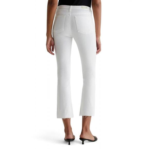 AG Jeans Jodi Crop High Rise Slim Flare Jeans SSW1662-RH White 29 US 8 NEW NWT - Picture 2 of 5
